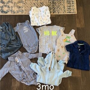 Mixed Baby Clothing Bundle - 3 months